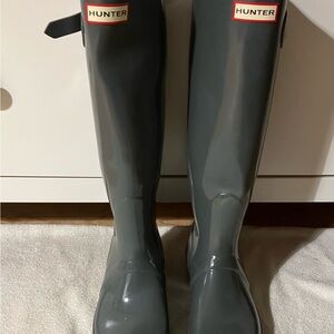 Hunter Charcoal Tall Boots